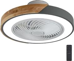 Gruppe Ανεμιστήρας Οροφής 50cm με Φως και Τηλεχειριστήριο Grey-Wood LDGD042
