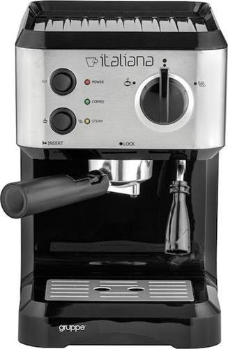 Gruppe CM-4677 Italiana Ημιαυτόματη Μηχανή Espresso 1050W Πίεσης 20bar Inox