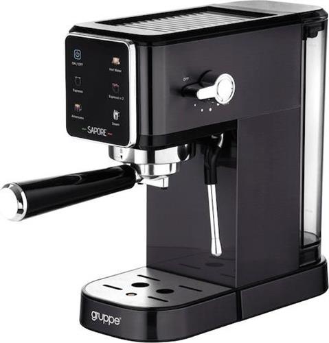 Gruppe CM5106 Sapore Ημιαυτόματη Μηχανή Espresso 1350W Πίεσης 20bar Μαύρη