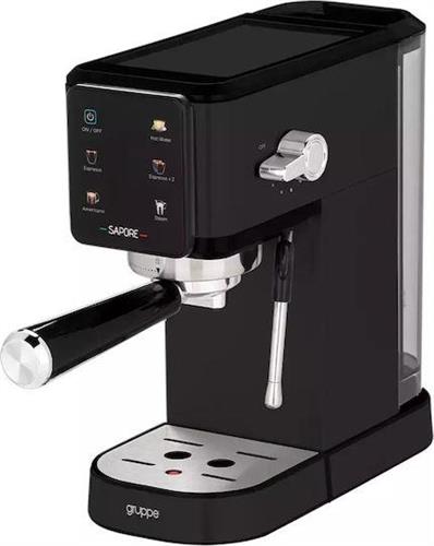 Gruppe CM5106 Sapore Ημιαυτόματη Μηχανή Espresso 1350W Πίεσης 20bar Μαύρη