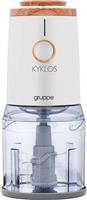 Gruppe PDH 402PL Kyklos Πολυκόπτης Multi 400W με Δοχείο 500ml White Matt-Wood