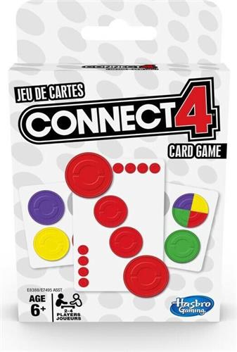 Hasbro Επιτραπέζιο Παιχνίδι Connect 4 Card Game για 2-4 Παίκτες 6+ Ετών E8388GR5