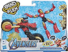 Hasbro Marvel Avengers Bend and Flex Rider Iron Man για 3+ Ετών 15cm F0244