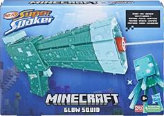 Hasbro Nerf Εκτοξευτής Minecraft Glow Squid Super Soaker για 8+ Ετών F7600