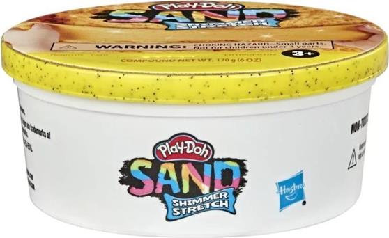 Hasbro Παιχνίδι Κατασκευή με Άμμο Play-Doh Glitter Sand Κίτρινο για 3+ Ετών F0106EY00