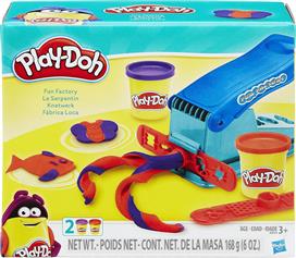 Hasbro Play-Doh 2 Βαζάκια Πλαστελίνης Basic Fun Factory για 3+ Ετών B5554