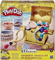 Hasbro Play-Doh 6 Βαζάκια Πλαστελίνης Treasure Splash για 3+ Ετών E9435