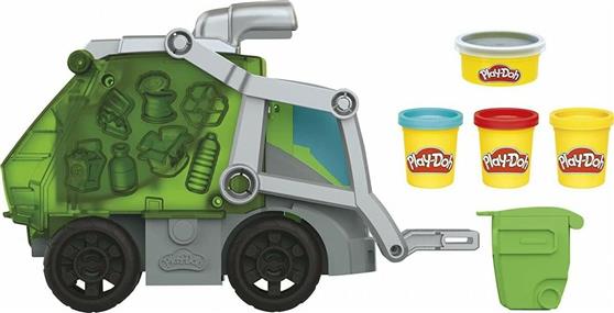 Hasbro Play-Doh Πλαστελίνη-Παιχνίδι Απορριμματοφόρο για 3+ Ετών 4τμχ F5173