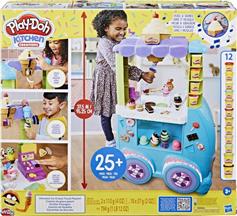Hasbro Play-Doh Πλαστελίνη - Παιχνίδι Ice Cream Truck για 3+ Ετών 12τμχ F1039