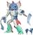 Hasbro Power Rangers Mighty Morphin Pirantishead για 4+ Ετών 17cm F5397