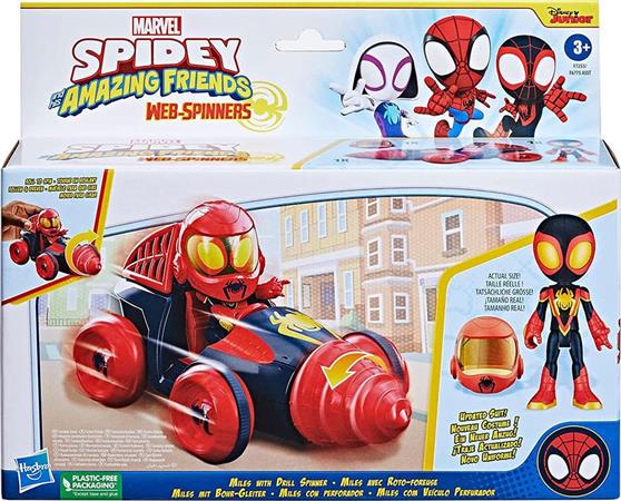 Hasbro Spidey and His Amazing Friends-Miles Drill Spinner για 3+ Ετών F7253