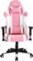 Havit GC932 Καρέκλα Gaming Δερματίνης με Ρυθμιζόμενα Μπράτσα Λευκό/Ροζ 21.11.0006