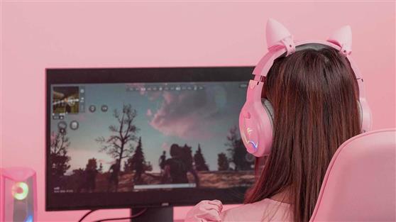 Havit H2233d Over Ear Gaming Headset με σύνδεση 2x3.5mm-USB Ροζ 21.05.0082