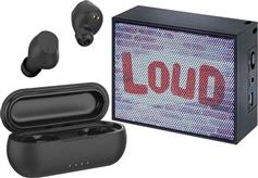 Havit I98 In-ear Bluetooth Handsfree Ακουστικά με Αντοχή στον Ιδρώτα και Θήκη Φόρτισης Μαύρα + 2in1 Combo 21.05.0092