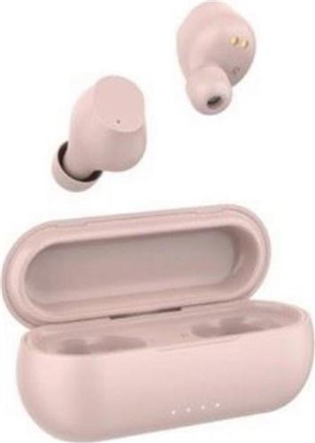 Havit i98 In-ear Bluetooth Handsfree Ακουστικά με Αντοχή στον Ιδρώτα και Θήκη Φόρτισης Ροζ 21.05.0042