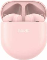 Havit TW916 Earbud Bluetooth Handsfree Ακουστικά με Αντοχή στον Ιδρώτα και Θήκη Φόρτισης Ροζ 21.05.0064