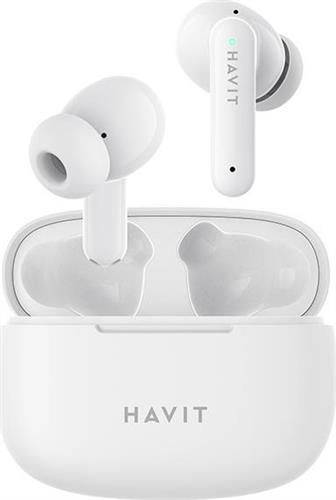 Havit TW967 In-ear Bluetooth Handsfree Ακουστικά με Θήκη Φόρτισης Λευκά 21.05.0102