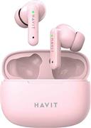 Havit TW967 In-ear Bluetooth Handsfree Ακουστικά με Θήκη Φόρτισης Ροζ 21.05.0100