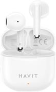 Havit TW976 Earbud Bluetooth Handsfree Ακουστικά με Θήκη Φόρτισης Λευκά 21.05.0114