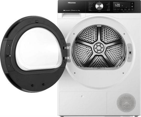 Hisense DH3S902BWCC Στεγνωτήριο 9kg C με Αντλία Θερμότητας