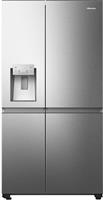 Hisense RS818N4TIE Ψυγείο Ντουλάπα 632lt Total NoFrost Υ179xΠ91xΒ73cm Inox
