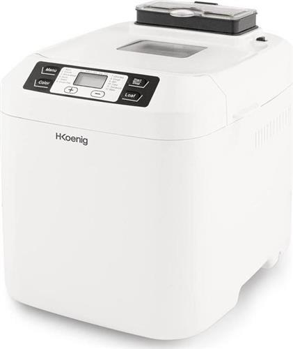 HKoenig BAKE340 Αρτοπαρασκευαστής 550W Χωρητικότητας 800gr με 12 Προγράμματα