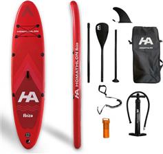 Homathlon HA-25033 Ibiza Φουσκωτή Σανίδα SUP με Μήκος 3.15m Κόκκινη