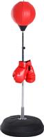 HomCom A91-059RD Συνθετικός Σάκος Ταχύτητας με Ύψος 43cm Κόκκινος