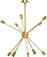 HomCom Μοντέρνο Κρεμαστό Φωτιστικό Πολύφωτο με Ντουί E27 σε Χρυσό Χρώμα B31-431V00GD