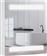 HomCom Ορθογώνιος Καθρέπτης Μπάνιου Led από MDF με Ντουλάπι & Υποδοχή Λαμπτήρα 50x60cm Λευκός 834-037WT