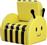 HomCom Παιδική Πολυθρόνα Μελισσούλα Κίτρινη 49x44.5x36cm 310-030
