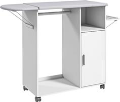 HomCom Σιδερώστρα για Σίδερο Ατμού Λευκό 107x42.5x99cm 831-639V80WT