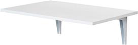 HomCom Τραπέζι Κουζίνας Πτυσσόμενο Ξύλινο με Μεταλλικό Σκελετό Λευκό 60x40x20cm 833-179WT