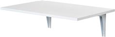 HomCom Τραπέζι Κουζίνας Πτυσσόμενο Ξύλινο με Μεταλλικό Σκελετό Λευκό 60x40x20cm 833-179WT