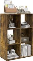 HomCom Βιβλιοθήκη Καφέ 61.5x29.5x91.5cm 833-423V80RB