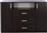HomeMarkt Adler Μπουφές Wenge 120x45x85cm HM2430.02