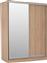 HomeMarkt Adler Δίφυλλη Συρόμενη με Καθρέπτη Sonoma-Oak 180x60x210cm HM2437