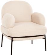 HomeMarkt Agnes Πολυθρόνα Λευκό 74x71x83cm HM9525.23