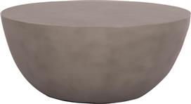 HomeMarkt Allan Στρογγυλό Τραπεζάκι Σαλονιού Γκρι Μ92xΠ92xΥ49cm HM18162.03