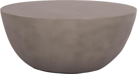 HomeMarkt Allan Στρογγυλό Τραπεζάκι Σαλονιού Γκρι Μ92xΠ92xΥ49cm HM18162.03