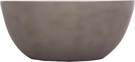 HomeMarkt Allan Στρογγυλό Τραπεζάκι Σαλονιού Γκρι Μ92xΠ92xΥ49cm HM18162.03