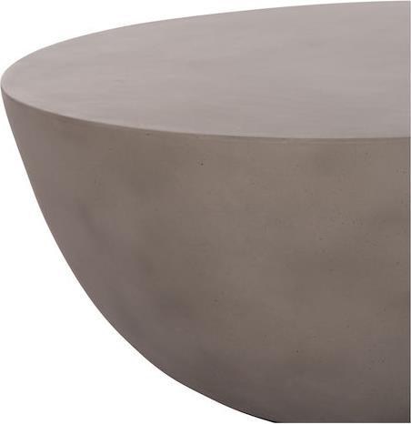 HomeMarkt Allan Στρογγυλό Τραπεζάκι Σαλονιού Γκρι Μ92xΠ92xΥ49cm HM18162.03