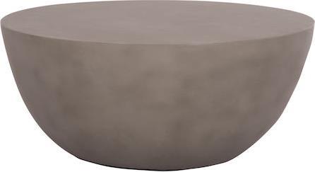 HomeMarkt Allan Στρογγυλό Τραπεζάκι Σαλονιού Γκρι Μ92xΠ92xΥ49cm HM18162.03