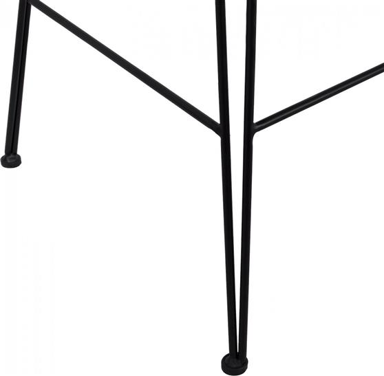 HomeMarkt Allegra HM5452 Μεταλλικό Wicker Μαύρο-Μπεζ 56x60x109cm