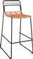 HomeMarkt Allegra HM5642 Μεταλλικό Wicker Μαύρο-Μπεζ 48x53x100cm