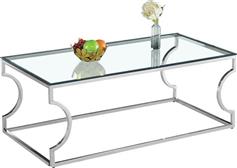 HomeMarkt Amara Γυάλινο με Βάση Χρώμιου 120x60x45cm HM8615.01