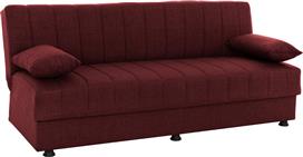 HomeMarkt Andri Τριθέσιος Καναπές Κρεβάτι με Αποθηκευτικό Χώρο Μπορντό 180x72cm