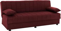 HomeMarkt Andri Τριθέσιος Καναπές Κρεβάτι με Αποθηκευτικό Χώρο Μπορντό 180x72cm