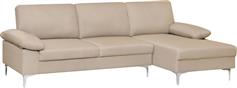 HomeMarkt Anton Γωνιακός Καναπές με Δεξιά Γωνία Εκρού 260x130x84cm HM3340.02R