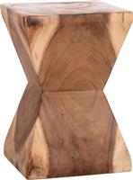 HomeMarkt Anvil Σκαμπό Σαλονιού Ξύλινο Καφέ HM9756.11